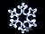 Светодиодная снежинка белая 30х25,5  LED-XM-(FR)-2D-CK003-A