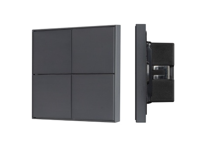 INTELLIGENT ARLIGHT Кнопочная панель KNX-304-23-IN Black (BUS, Frame) купить в Москве