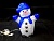 Фигура светодиодная GLed Снеговик средний с шарфом 45 см (акрил)