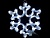 Flash Светодиодная снежинка белая 30х25,5см  LED-XM-(FR)-2D-CK003-A