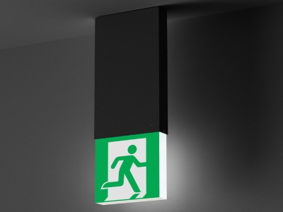 Световой указатель EMG-MARK-L-3H-BK купить в Москве