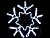 Flash Светодиодная снежинка белая  LED-XM-(FR)-2D-CK006-С
