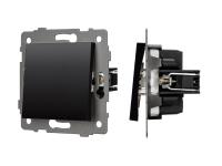 Механизм выключателя одноклавишный проходной SWT-MKP1-PL-BK-V (250V, 10A)