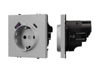 Механизм розетки с USB зарядкой SCT-NOBE-MUAC-SFPL-IS (230V, 16A)