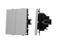 Механизм выключателя двухклавишный непроходной SWT-NOBE-MK02-SFPL-IS (230V, 10A)