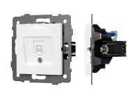Механизм компьютерной розетки SCT-MPC1-PL-WH-V (RJ-45, CAT6)