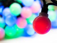 Светодиодная гирлянда RGB шарики 10м 220V (быстрая смена цвета) LED-PLR-100L-10M-25MM-240V-RGB Fast