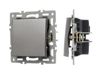 Механизм выключателя одноклавишный проходной SWT-MKP1-PL-GR (250V, 16A)