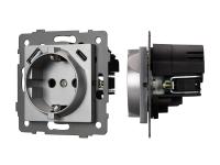 Механизм розетки с USB зарядкой SCT-MUAC-PL-GR-V (250V, 16A)