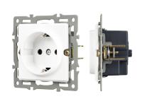 Механизм электрической розетки SCT-GP-MEU-PL-WH (250V, 16A)