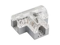 Соединитель тройной ARL-CLEAR-U15-2x90 (26x15mm)