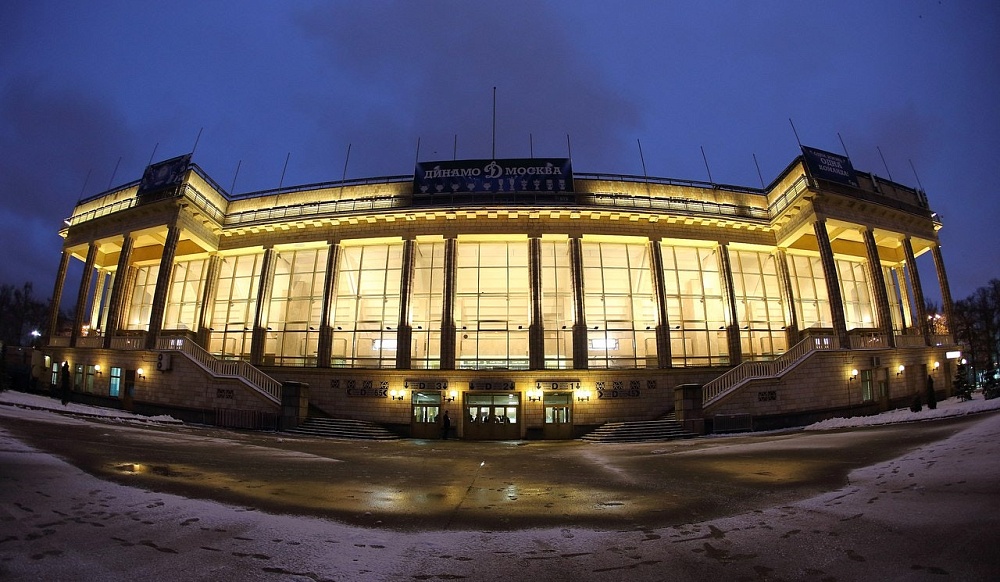 Проект освещения фасада малой арены стадиона Лужники 