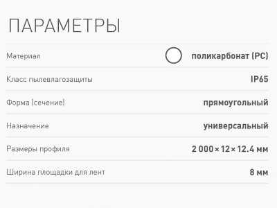 Накладной алюминиевый профиль купить в Москве