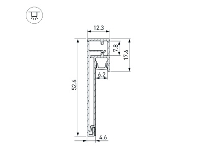 Накладной алюминиевый профиль купить в Москве