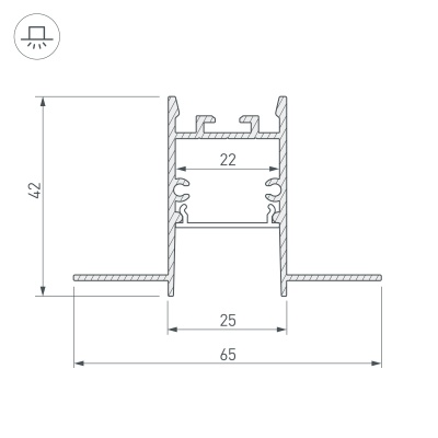 Купить Профиль SL-COMFORT22-FANTOM-2000 ANOD в Москве