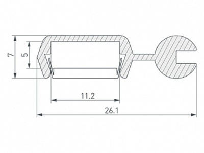Накладной алюминиевый профиль купить в Москве