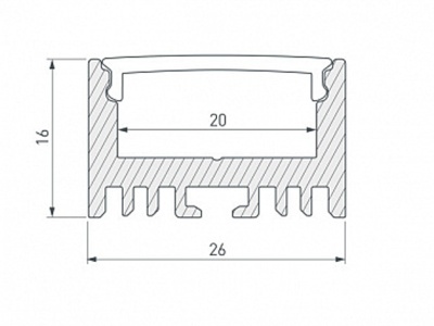 Купить подвесной алюминиевый профиль в Москве