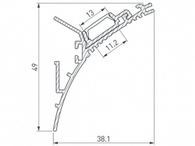 Купить универсальный алюминиевый профиль в Москве