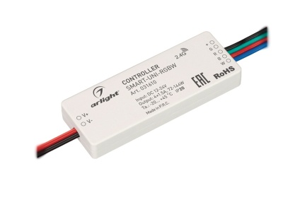 Купить Контроллер SMART-UNI-RGBW (12-24V, 4x1.5A, 2.4G) в Москве