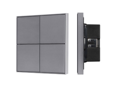 INTELLIGENT ARLIGHT Кнопочная панель KNX-304-23-IN Grey (BUS, Frame) купить в Москве