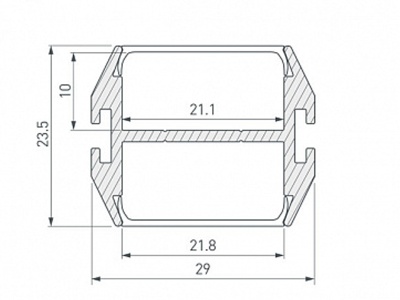 Купить универсальный алюминиевый профиль в Москве
