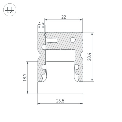 Купить Профиль ARH-FLOOR27-H28-2000 ANOD в Москве