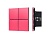 INTELLIGENT ARLIGHT Кнопочная панель KNX-304-23-IN Rose Red (BUS, Frameless)