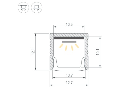 Купить Профиль LINE-1212-2000 ANOD в Москве
