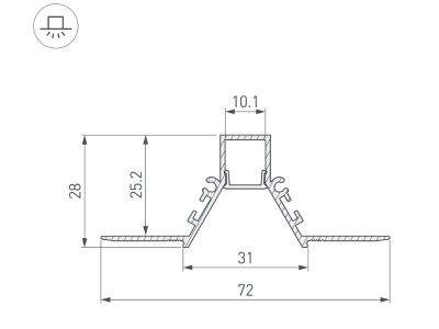 Купить Профиль COMFORT10-V-FANTOM-2000 WHITE в Москве