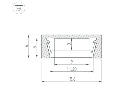 Накладной алюминиевый профиль купить в Москве