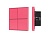 INTELLIGENT ARLIGHT Кнопочная панель KNX-304-23-IN Rose Red (BUS, Frame)