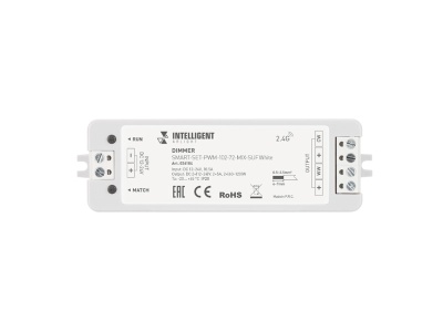 Купить INTELLIGENT ARLIGHT Диммер SMART-SET-PWM-102-72-MIX-SUF White (12-24V, 2x5A, ПДУ RING 10кн, 2.4G) в Москве