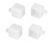 Заглушка WPH-FLEX-2020-90 WHITE с отверстием