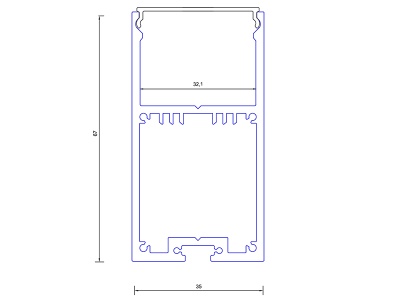 Купить подвесной алюминиевый профиль в Москве