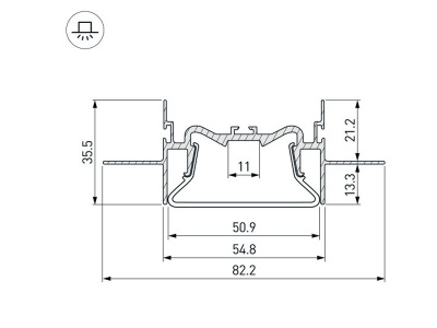 Купить универсальный алюминиевый профиль в Москве