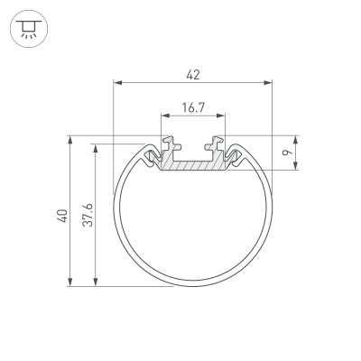 Купить подвесной алюминиевый профиль в Москве