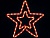 Светодиодная Звезда красная 55х54см LED-XM(FR)-2D-CK020