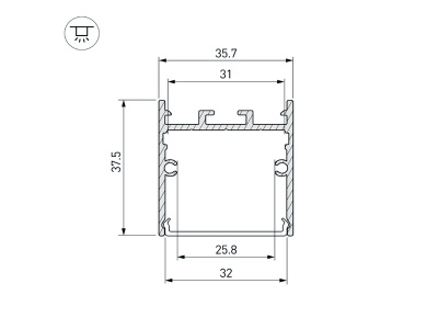 Купить подвесной алюминиевый профиль в Москве