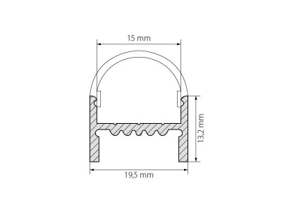 Накладной алюминиевый профиль купить в Москве