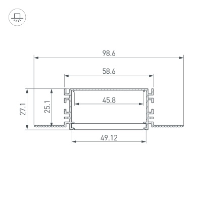 Купить Профиль FANTOM-W49-2000 ANOD в Москве