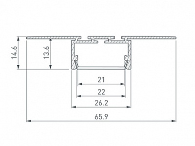 Купить Профиль PLS-LOCK-H15-T-HIDE-2000 в Москве