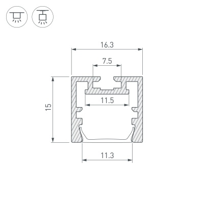 Купить универсальный алюминиевый профиль в Москве