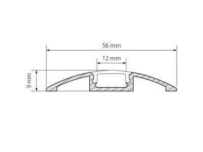 Накладной алюминиевый профиль купить в Москве