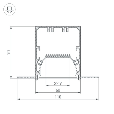 Купить Профиль SL-LINIA55-FANTOM-2000 ANOD в Москве