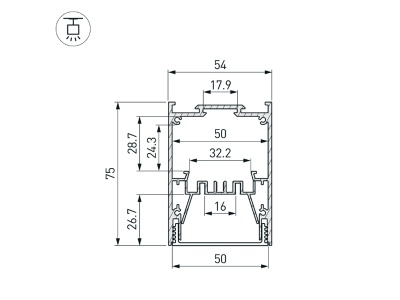 Купить подвесной алюминиевый профиль в Москве