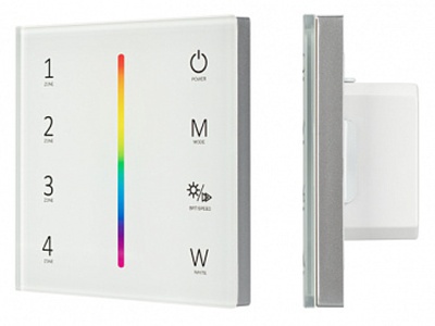 Купить Панель Sens SMART-P45-RGBW White (230V, 4 зоны, 2.4G) в Москве