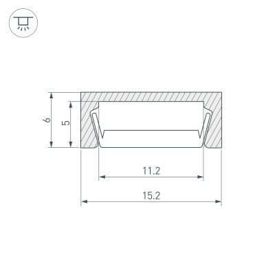 Накладной алюминиевый профиль купить в Москве