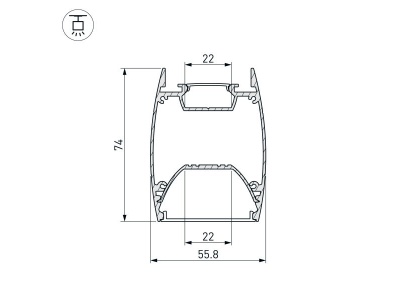 Купить подвесной алюминиевый профиль в Москве