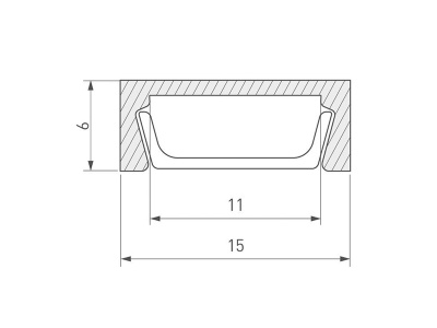 Накладной алюминиевый профиль купить в Москве