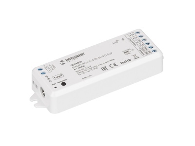 Купить INTELLIGENT ARLIGHT Диммер SMART-PWM-102-72-SH-PD-SUF (12-36V, 2x5A, TUYA BLE, 2.4G) в Москве